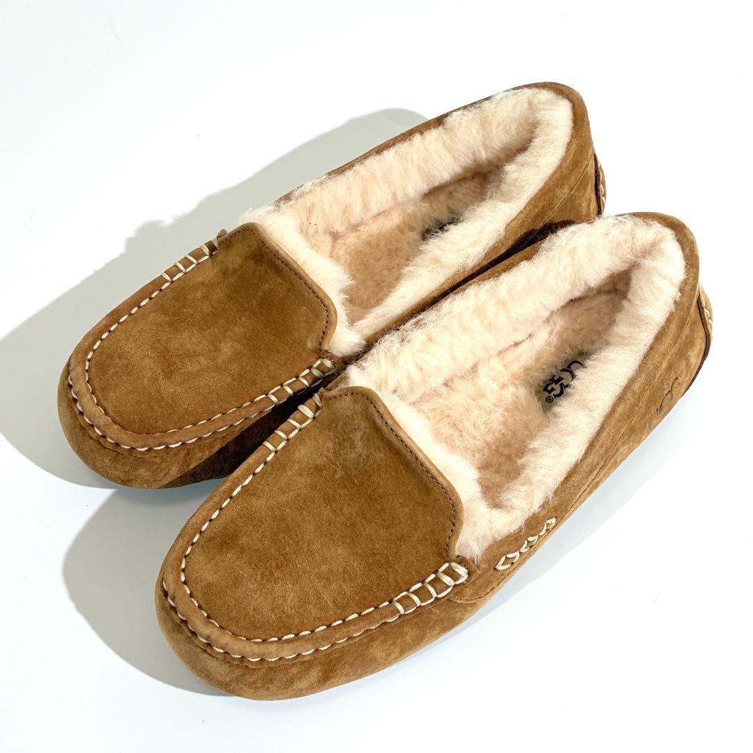 未使用級✨ UGG アグ ANSLEY アンスレー モカシン ブラウン 23cm