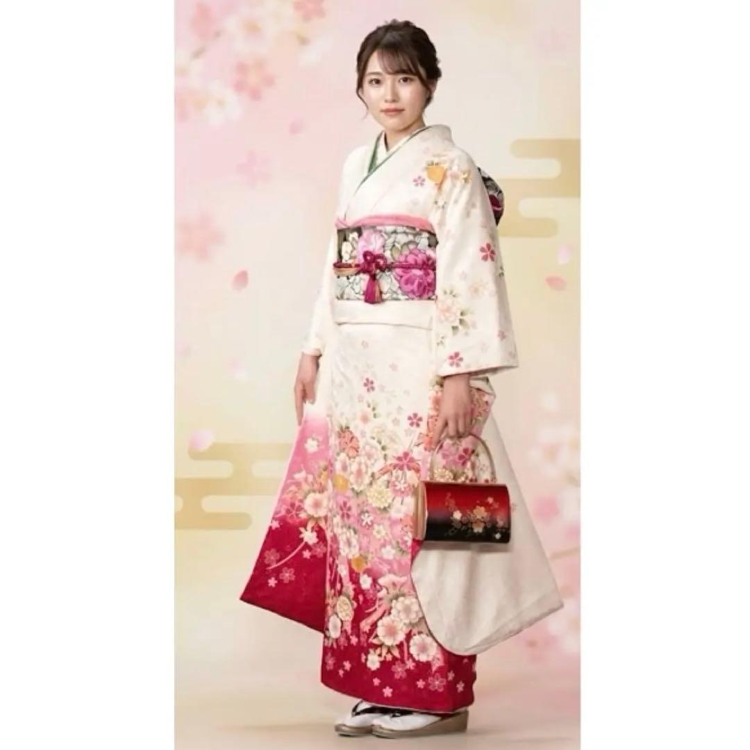 成人式用 振袖 一式セット　着物ハンガー付き