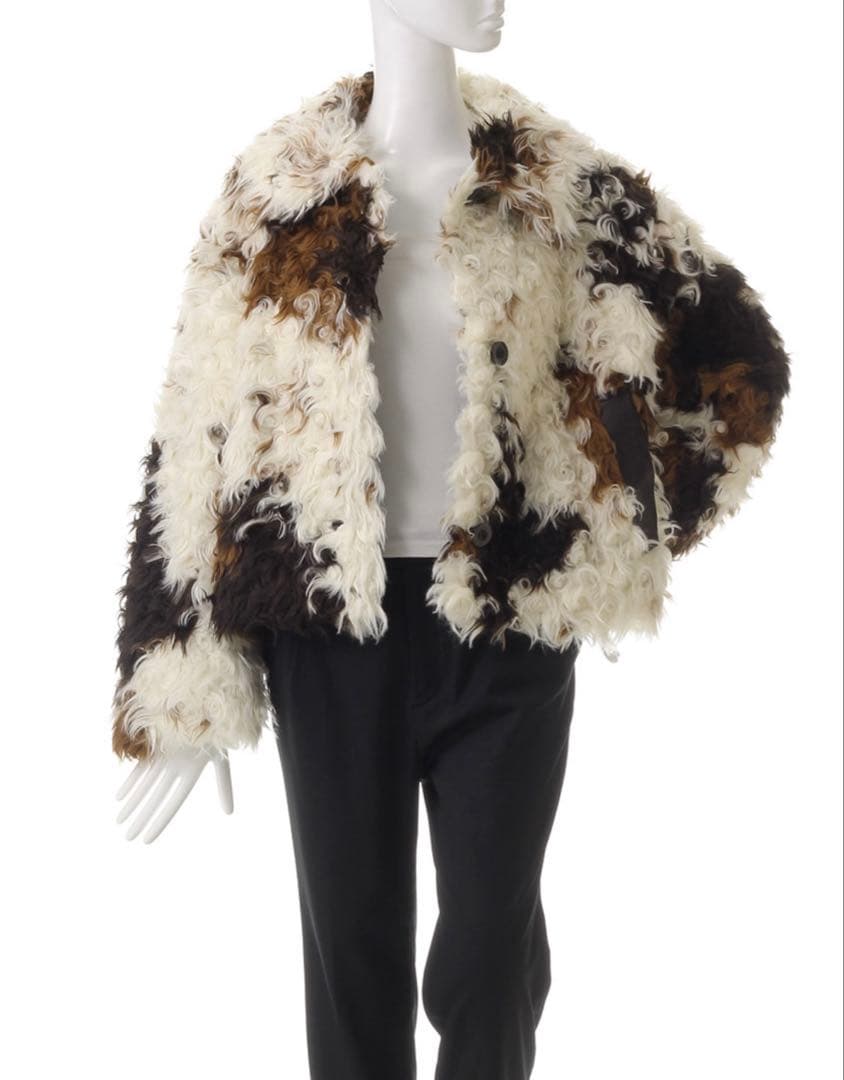 MAISONSPECIAL カールフェイクファーコート メゾンスペシャル マルチ