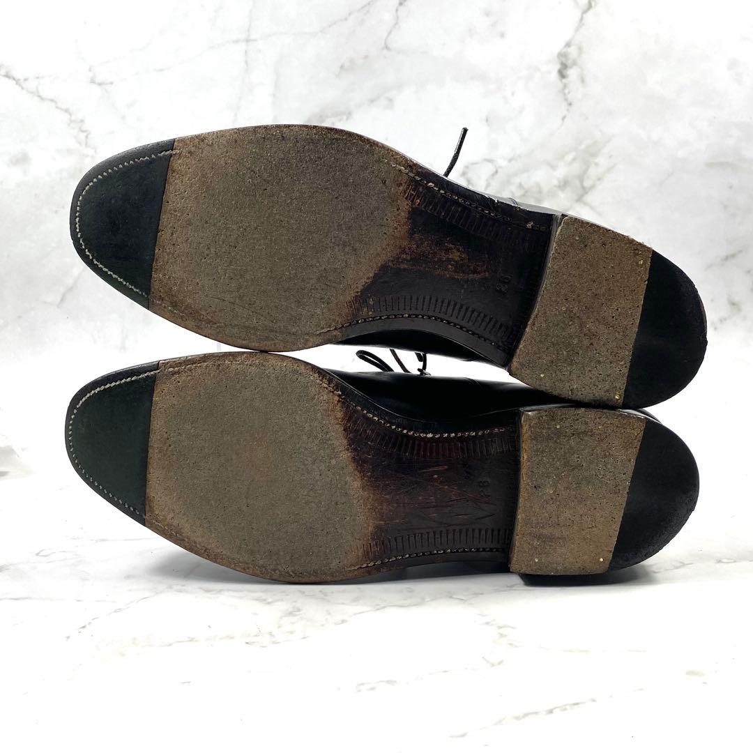 【美品】SCOTCH GRAIN ビジネスシューズ ストレートチップ 黒 26