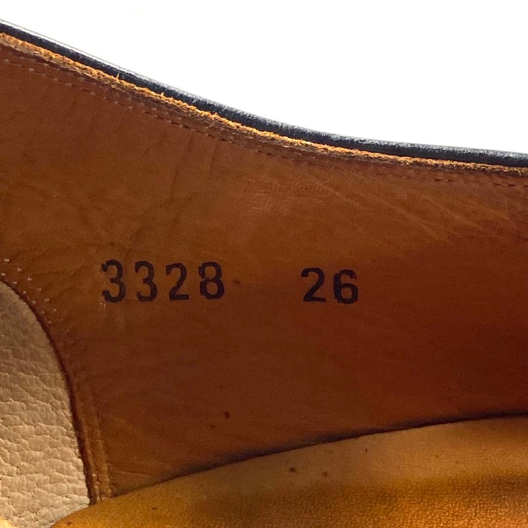 【美品】SCOTCH GRAIN ビジネスシューズ ストレートチップ 黒 26