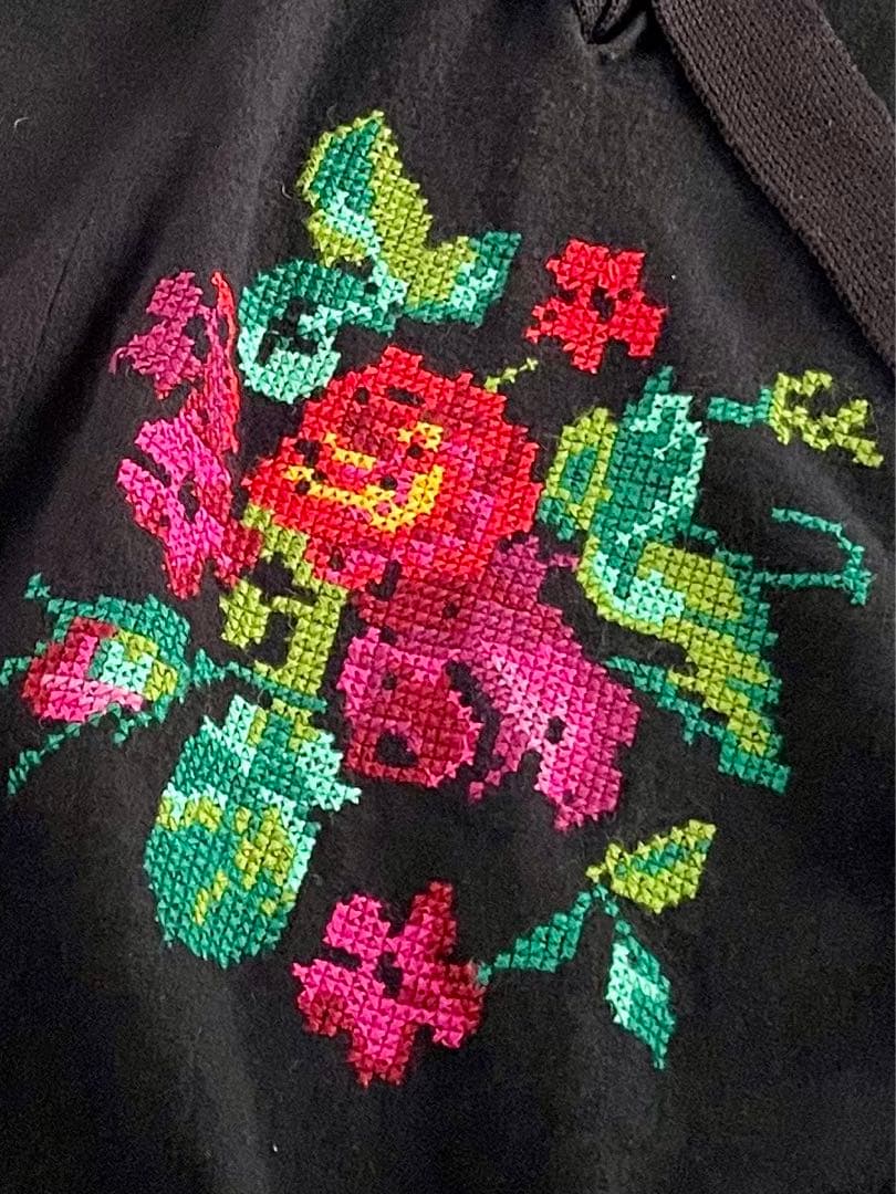 【3.1フィリップリム】クロスステッチフローラルウールプルオーバー