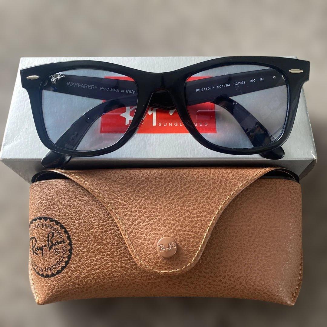 Ray-Ban Wayfarer ブラック サングラス ケース付き