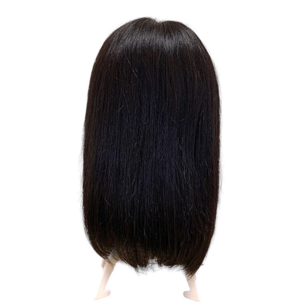 [美品] 人毛100%ボブフルウィッグ ウィッグ おしゃれ 自然
