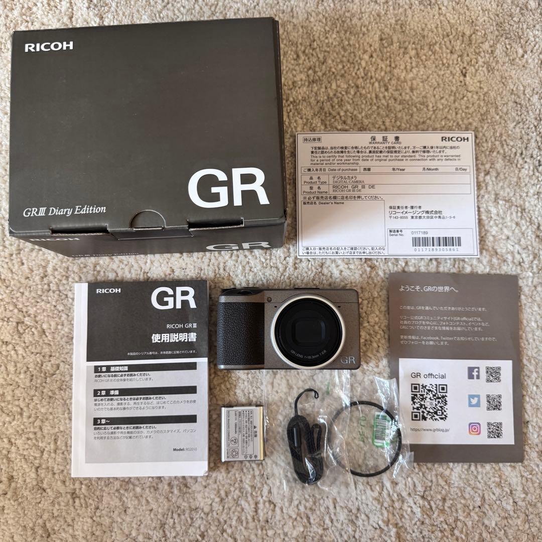 RICOH GR III Diary Edition 動作確認済み