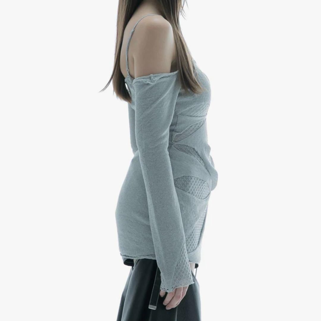 トップス S cut out tops petal theredthread