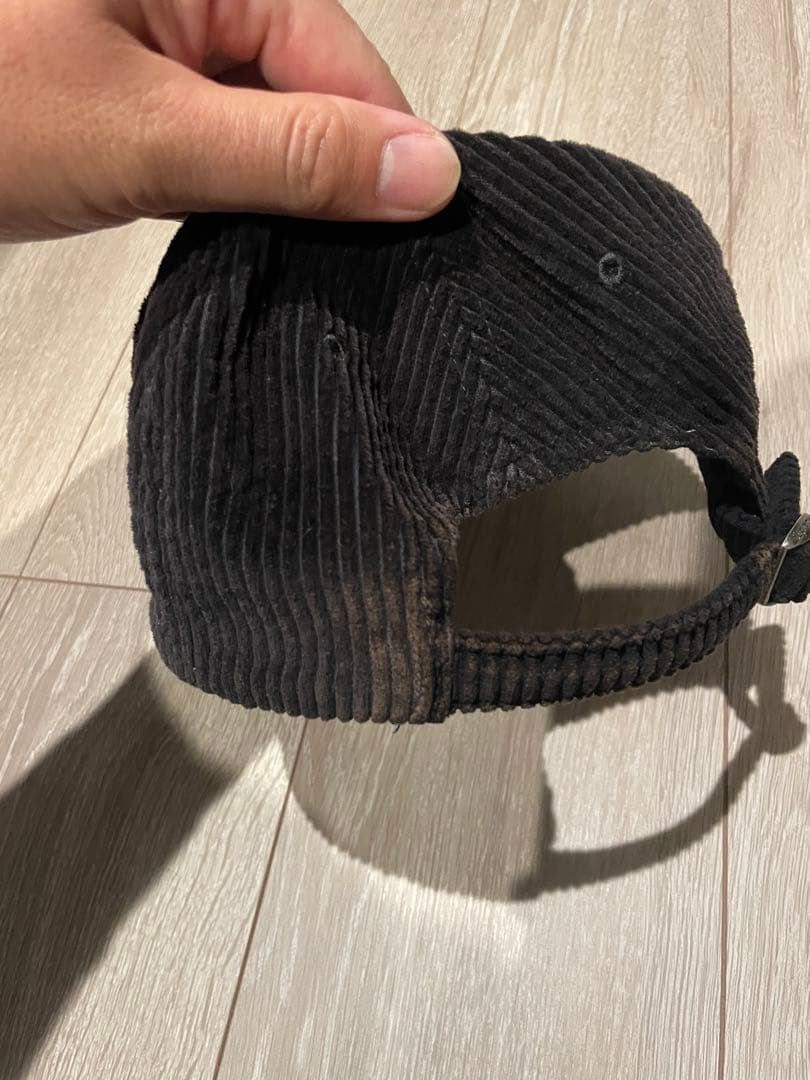 Supreme コーデュロイ ブラックキャップ　ボックスロゴ