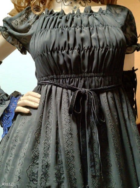 す*︎様 Moi-meme-Moitie 薔薇シフォンワンピース アームカバー