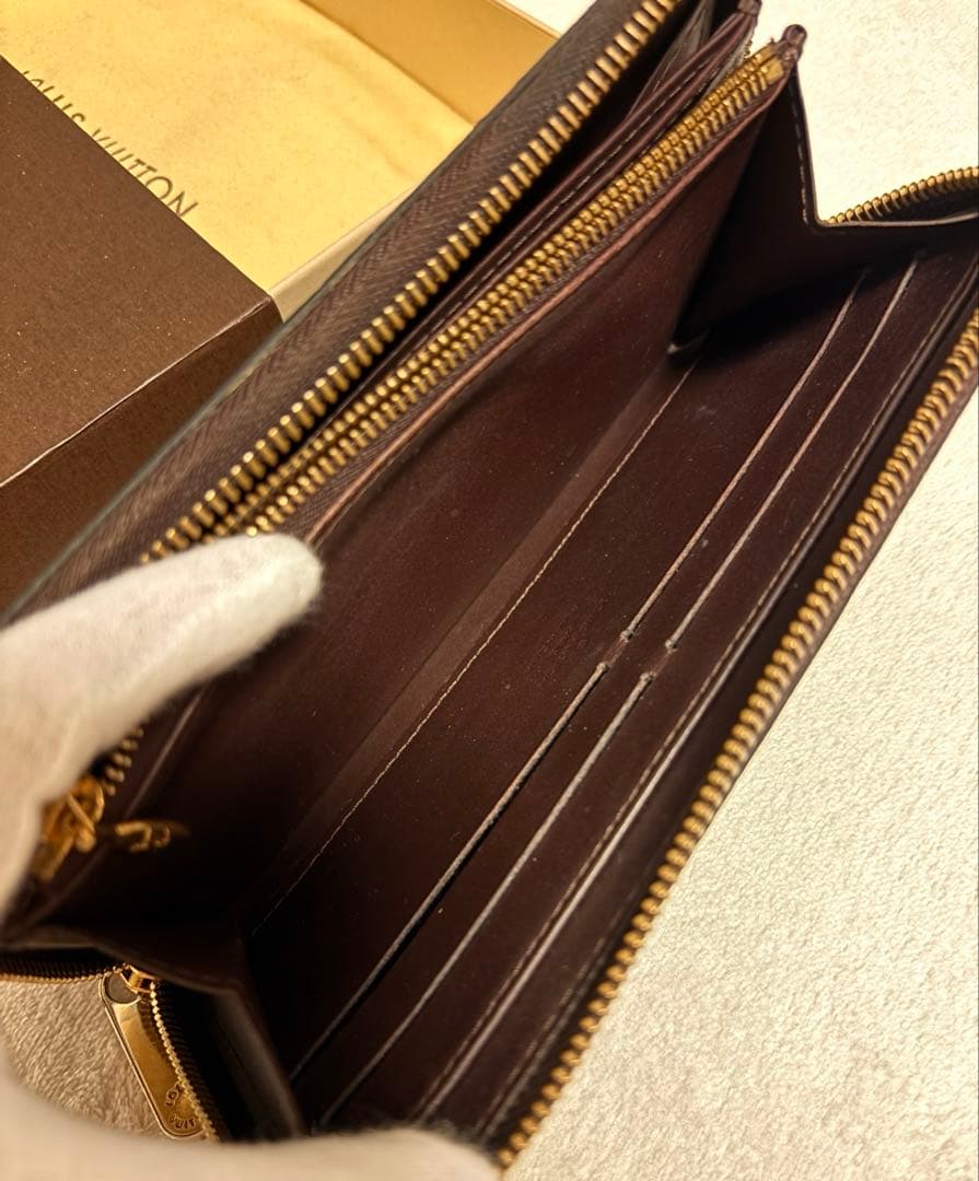 Louis Vuitton ヴェルニ長財布 パープル