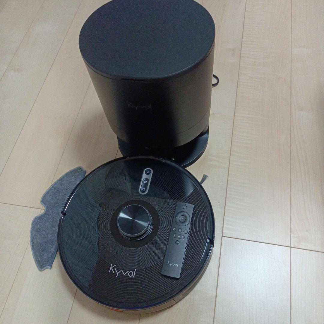 【美品】Kyvol S31 ロボット掃除機 掃除・水拭き/自動ゴミ収集リモコン付