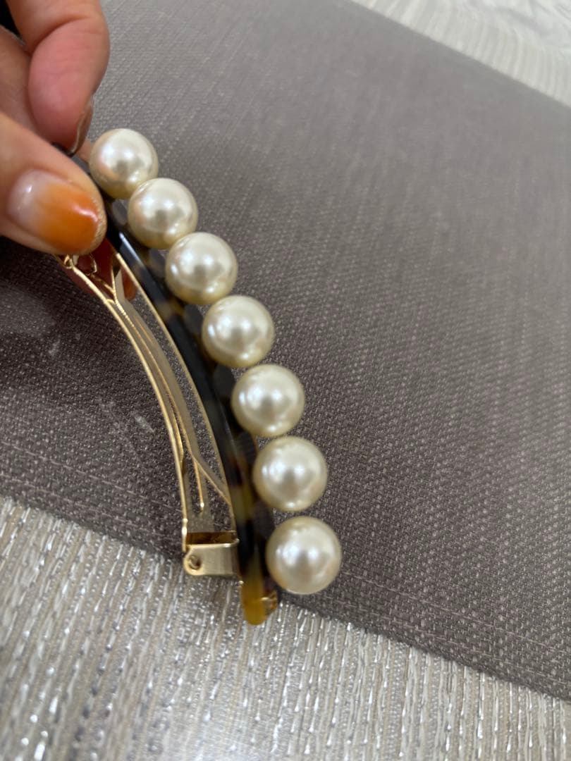 期間限定新品アレクサンドルドゥパリ銀座SIX人気パールバレッタ8cmトーキョー