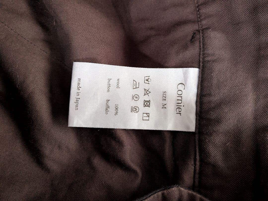 パンツ Cornier Super130'sWORSTEDWOOL WIDE PANTS