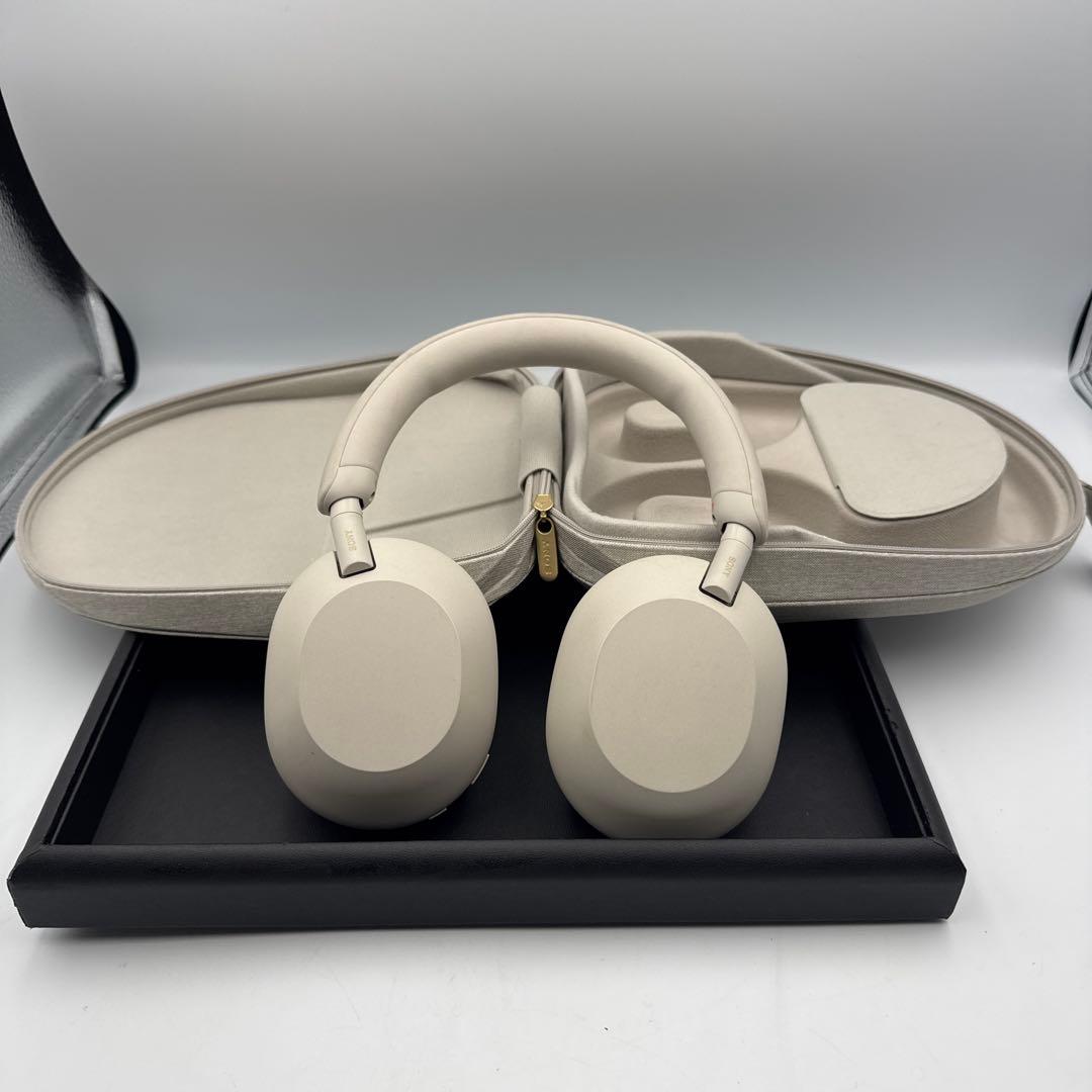 SONY ワイヤレスヘッドホン グレー ケース付き