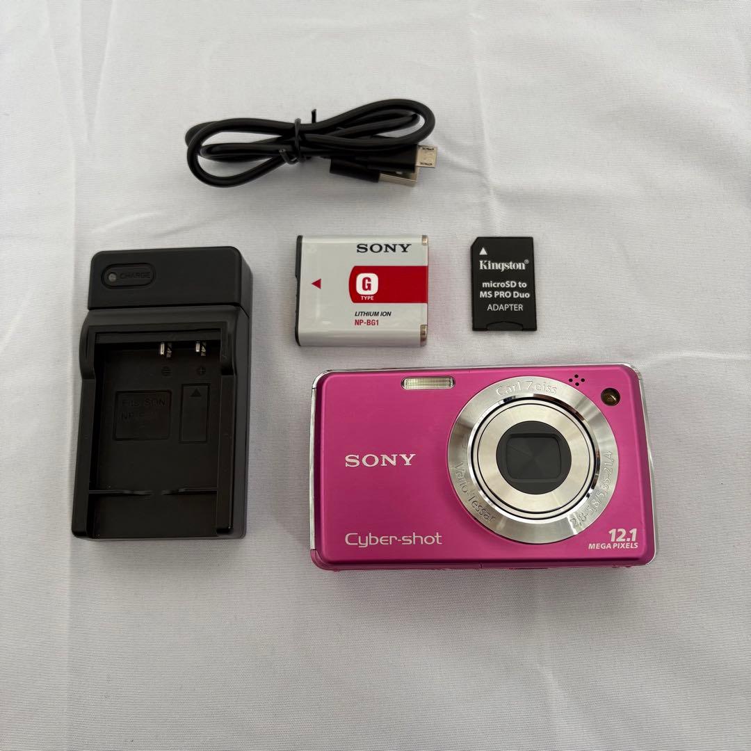 動作品 SONY Cyber-shot DSC-W220 ピンク デジタルカメラ