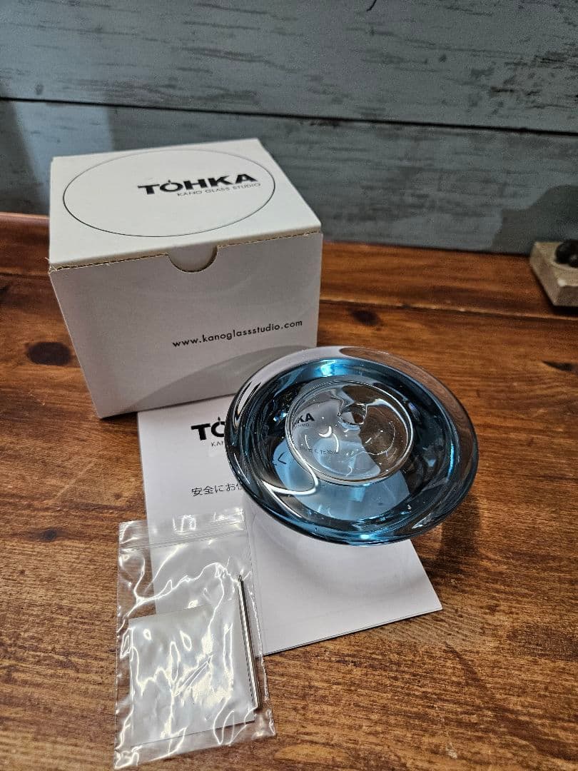 5点 狩野智宏 作 オイルランプ ガラス キャンドル TOHKA 狩野派 未使用