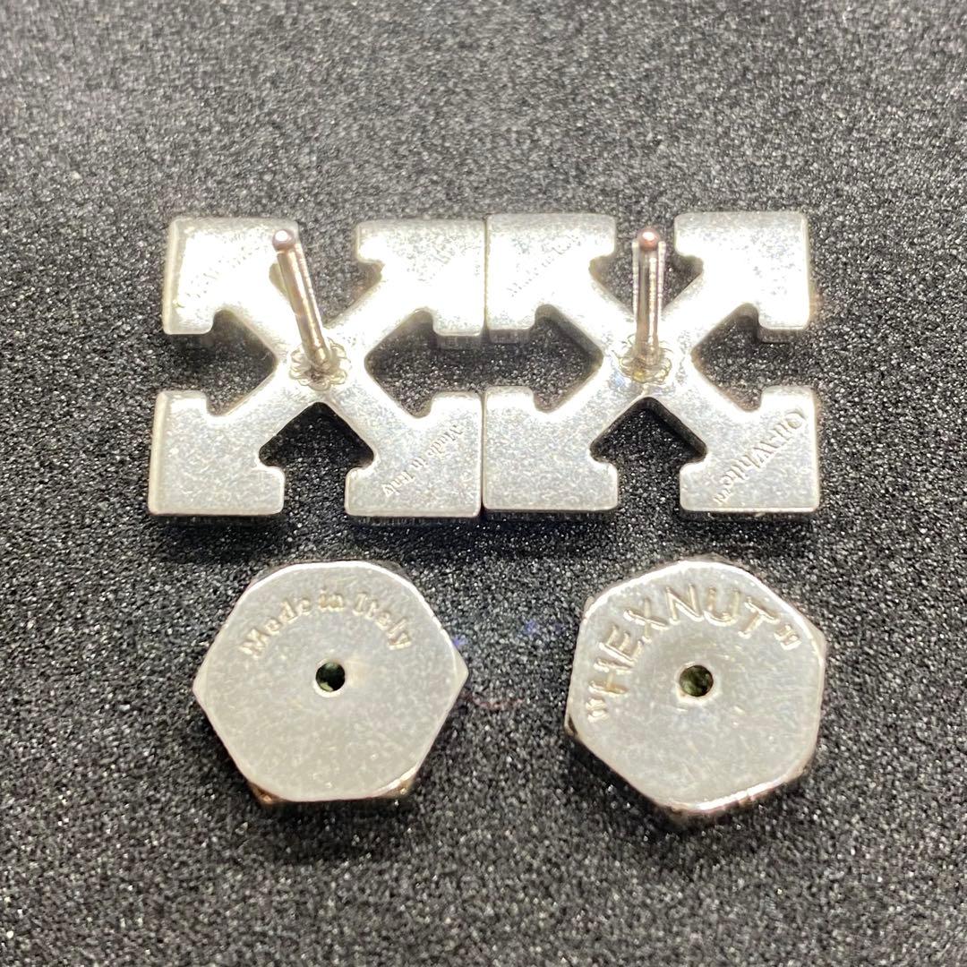 OFF-WHITE / オフホワイト アロー ピアス 2セット