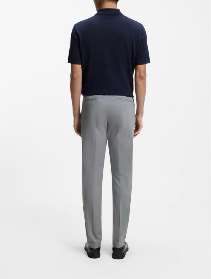 BOSS ボス ビジネス スラックス パンツ ライトグレー 48