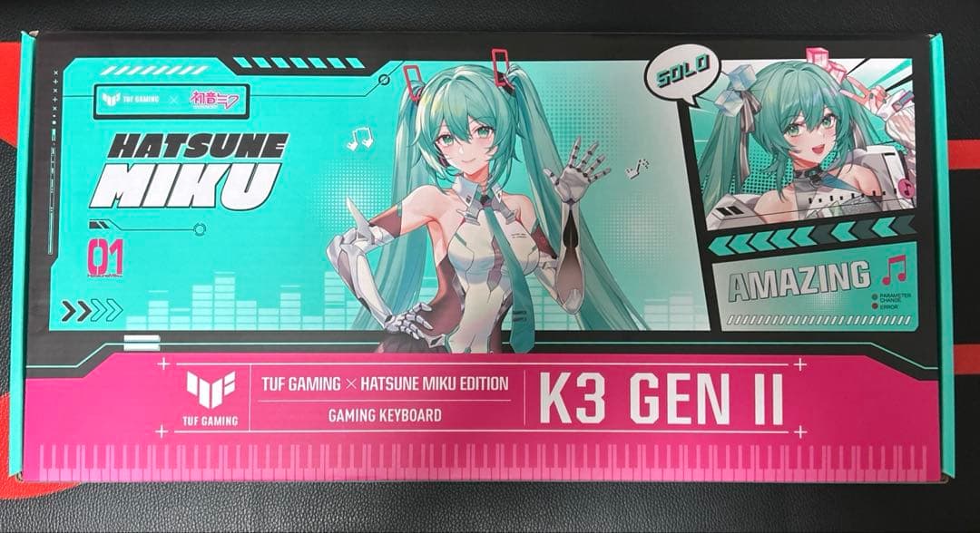 TUF Gaming Hatsune Miku Edition キーボード