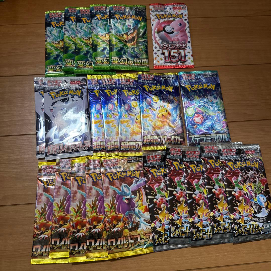 新品　ポケモンカード　色々な種類の99パック＋アクリルパネル