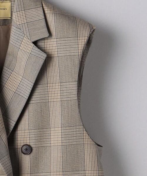 UNITED ARROWS　アウター ダブル テーラード ベスト　ブラック