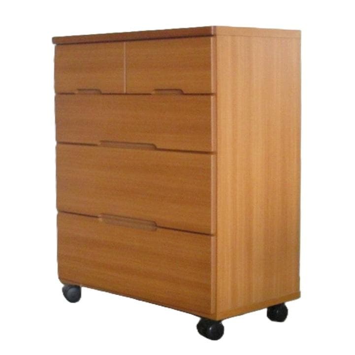 キャスター付き4段チェスト 　別注　ストッパー付