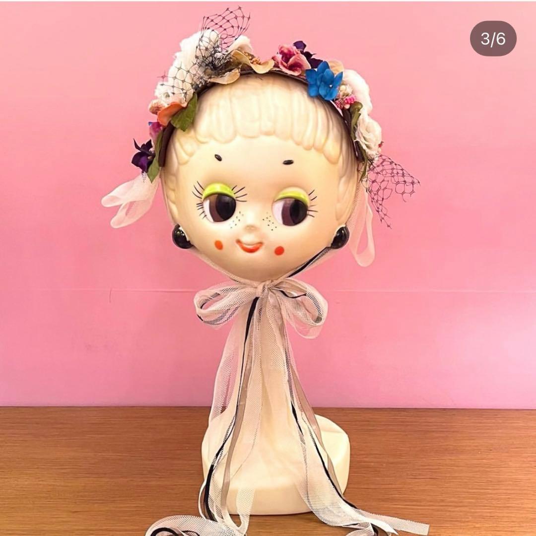 美品　HEIHEI フラワーヘッドドレス