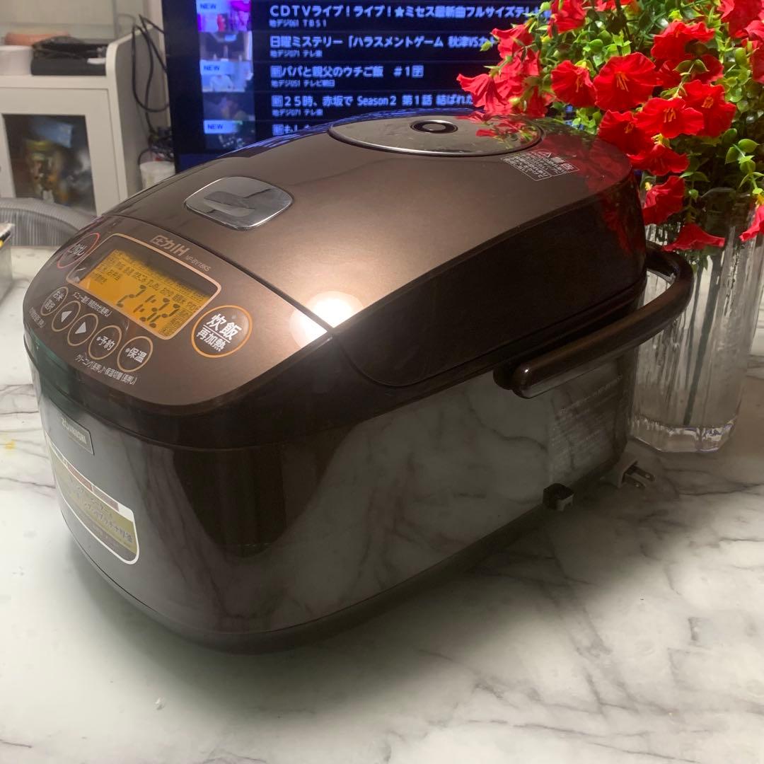 明かり■象印 圧力IH　羽釜リング圧釜　NP-BV18KS　1升炊き■