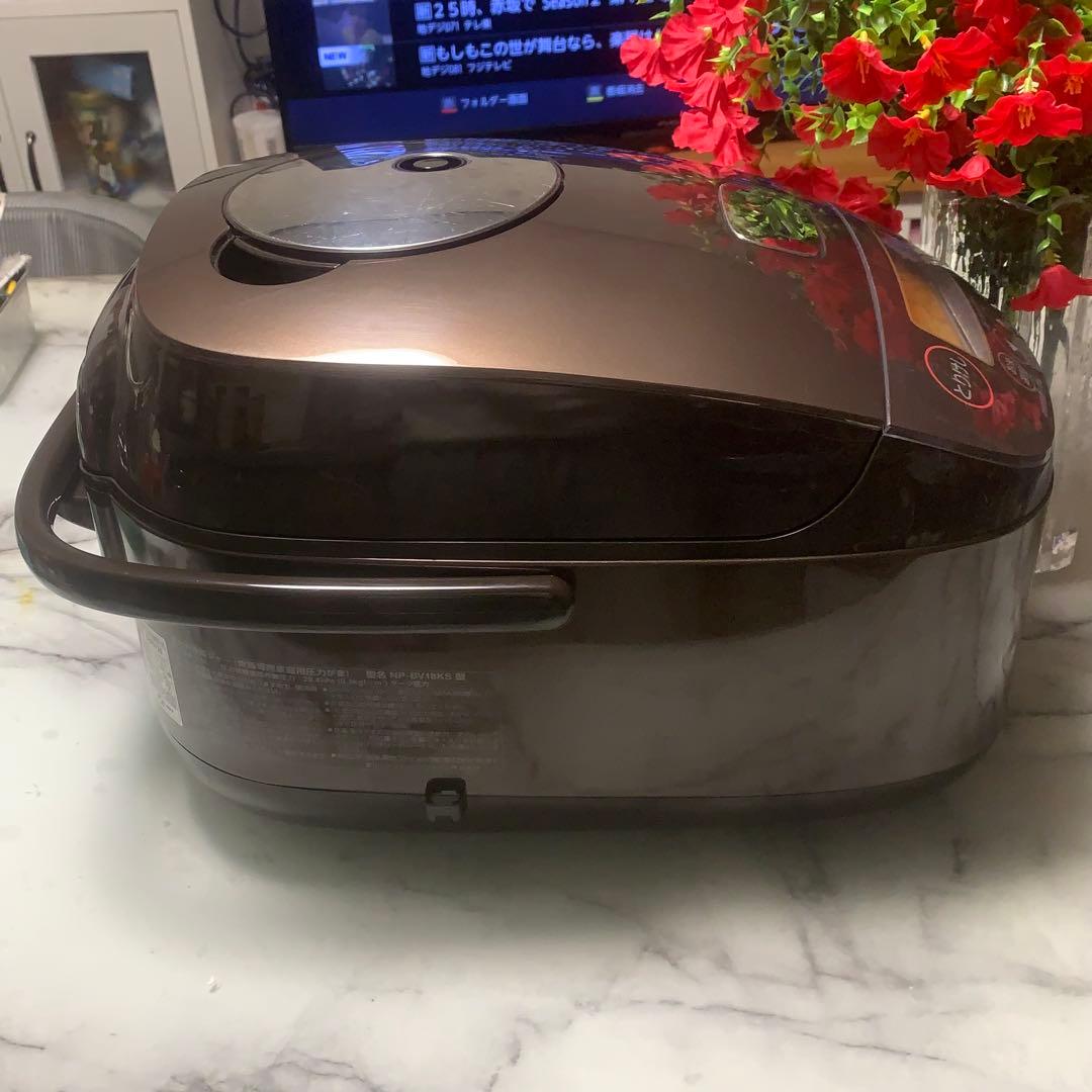 明かり■象印 圧力IH　羽釜リング圧釜　NP-BV18KS　1升炊き■