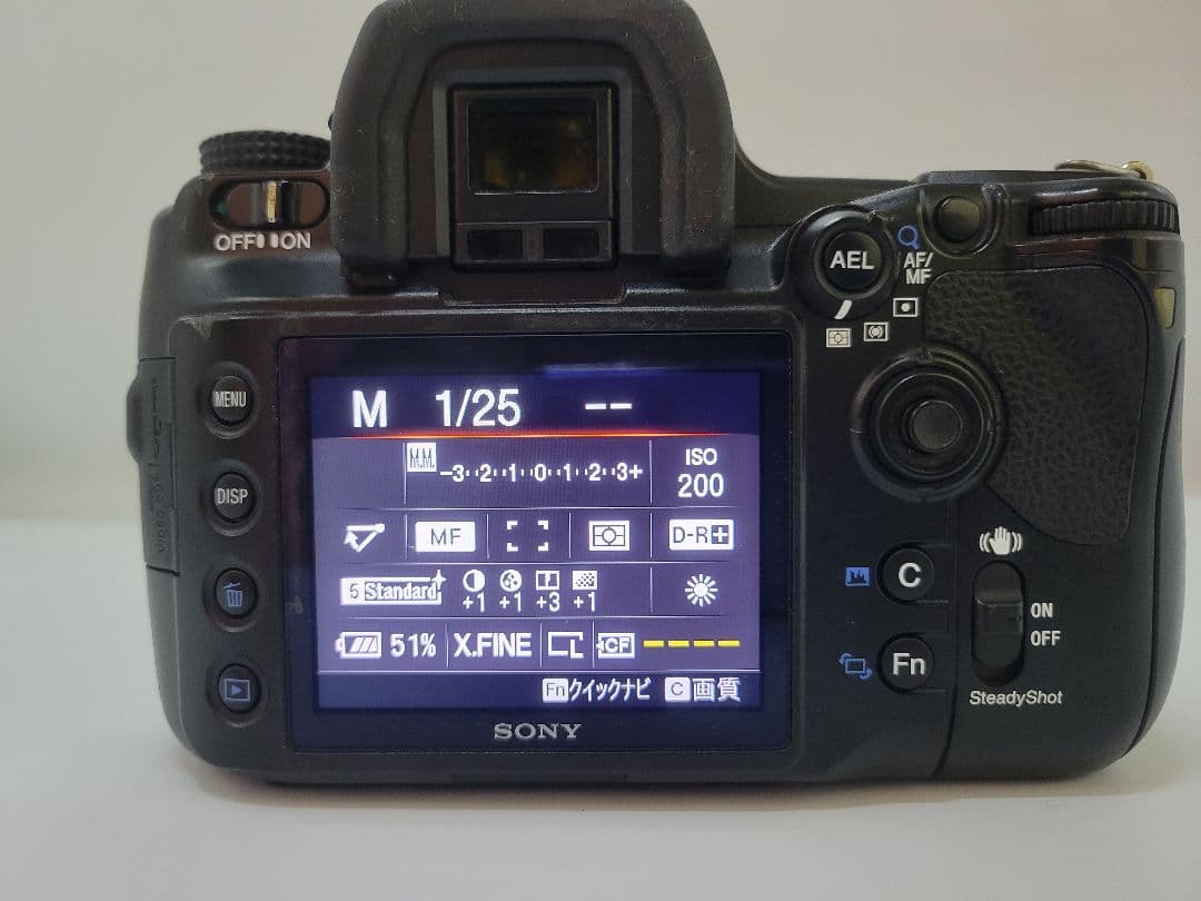 SONY α900 フルサイズ一眼レフ ボディ 動作確認済み 純正バッテリー付