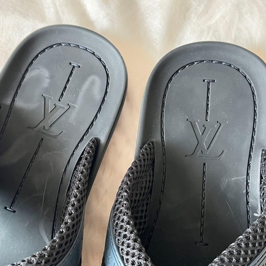 ルイヴィトン　サンダル ファブリック メンズ　ブラック　ネイビー　26.5cm
