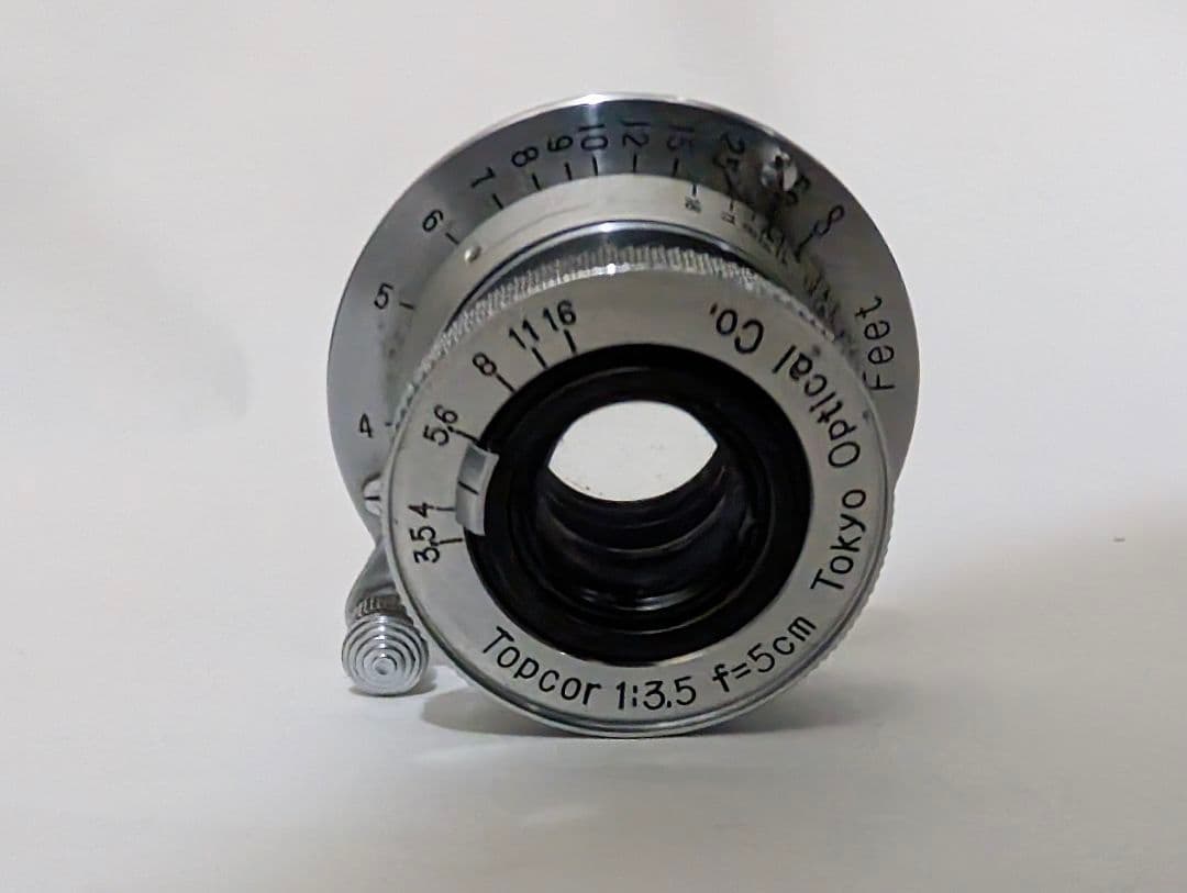 【良品】沈胴トプコール Topcor 5cm F3.5 L39 オールドレンズ
