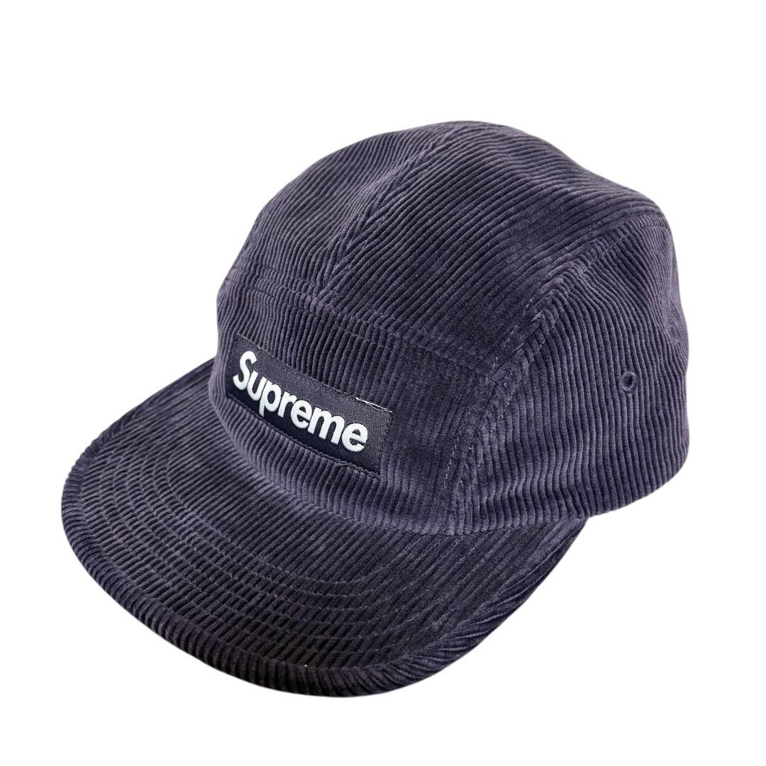supreme シュプリーム コーデュロイ ジェットキャップ ネイビー