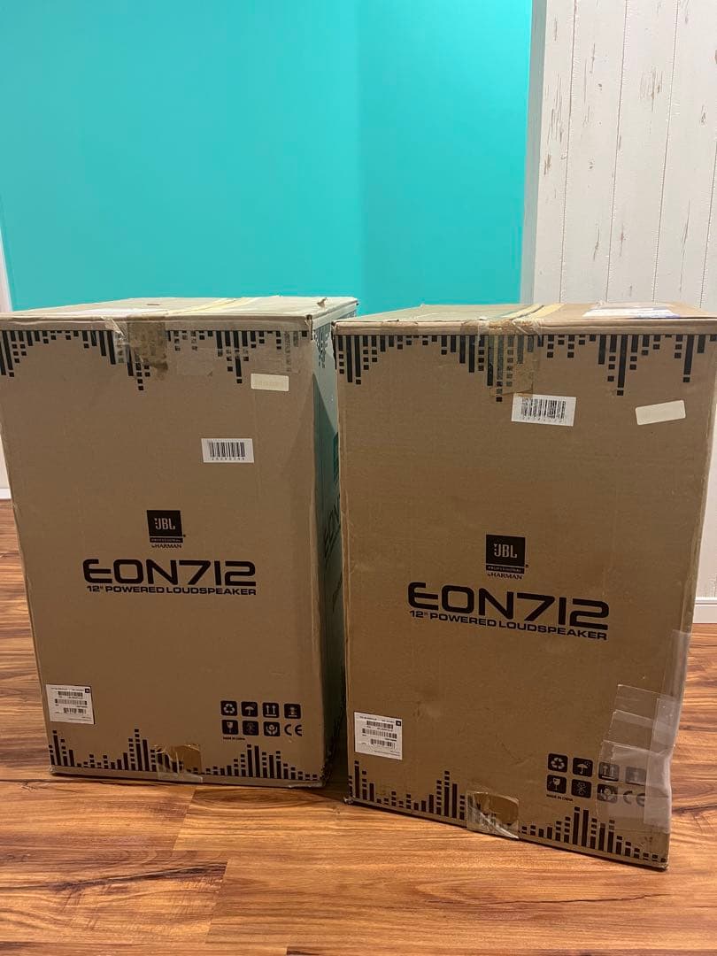 2台セットJBL EON712 12インチ パワードPAスピーカー