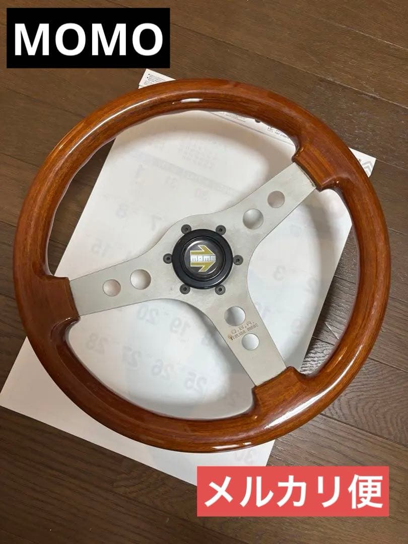 ステアリング　ハンドル　momo ウッド　O.B.A