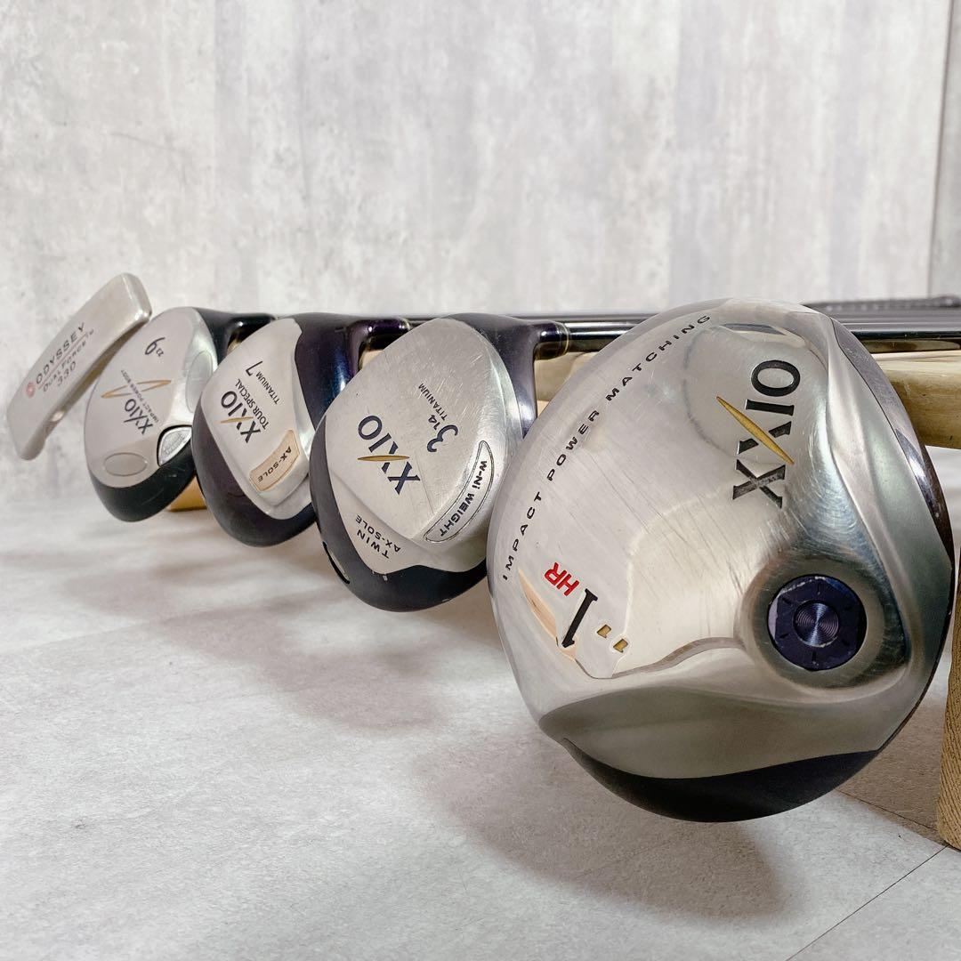 V931 ゼクシオ ゴルフクラブ メンズ フルセット 黒 初心者 入門 練習