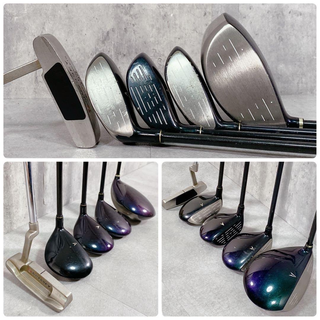 V931 ゼクシオ ゴルフクラブ メンズ フルセット 黒 初心者 入門 練習