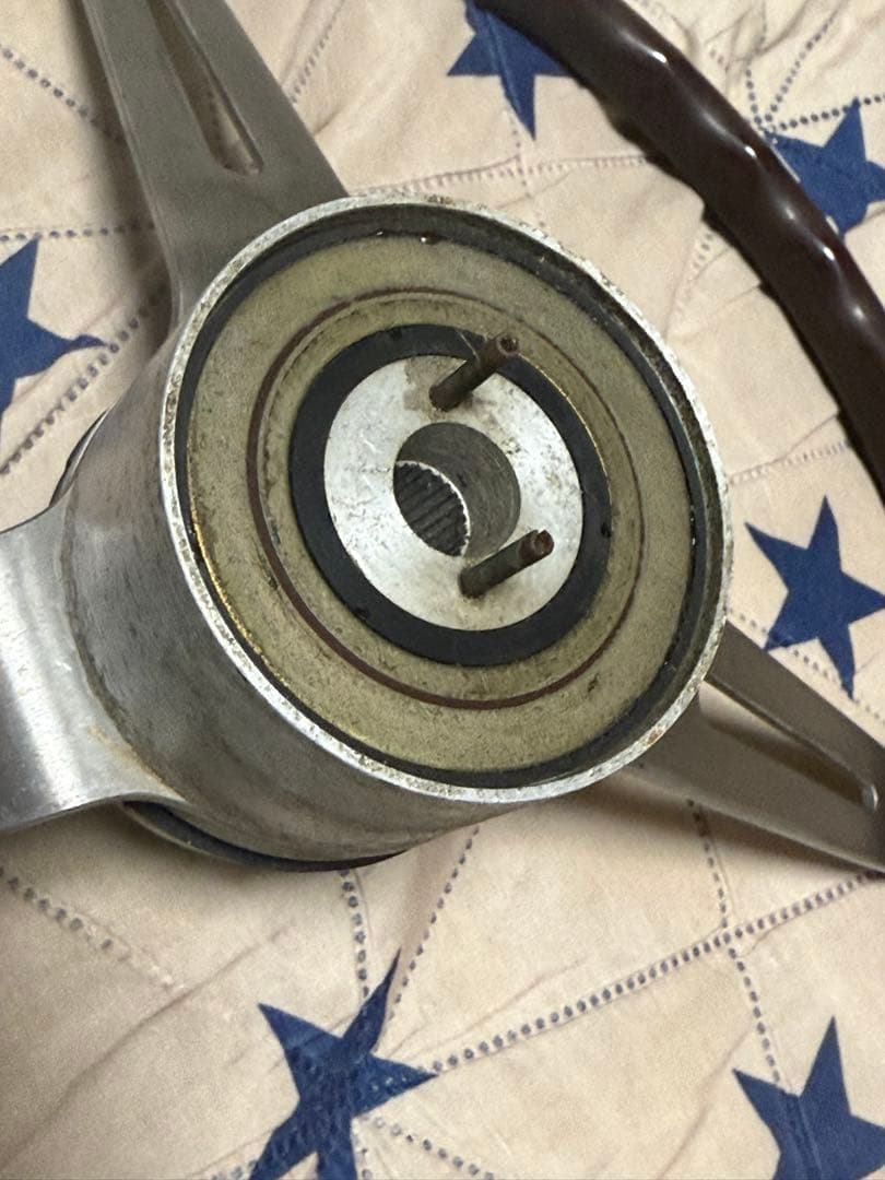 旧車サニーSUNNYウッド調3本スポークステアリング