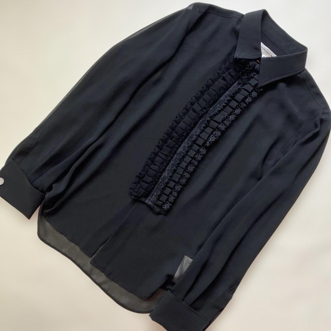 コムデギャルソン ノワール　ジョーゼットブラウス