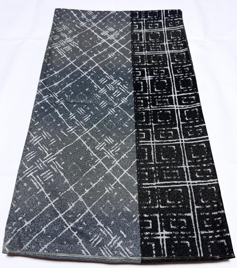 高級 袋帯 正絹 全通柄 西陣紹絕織 ブラック シャレ帯 洒落帯 訪問着 お召し