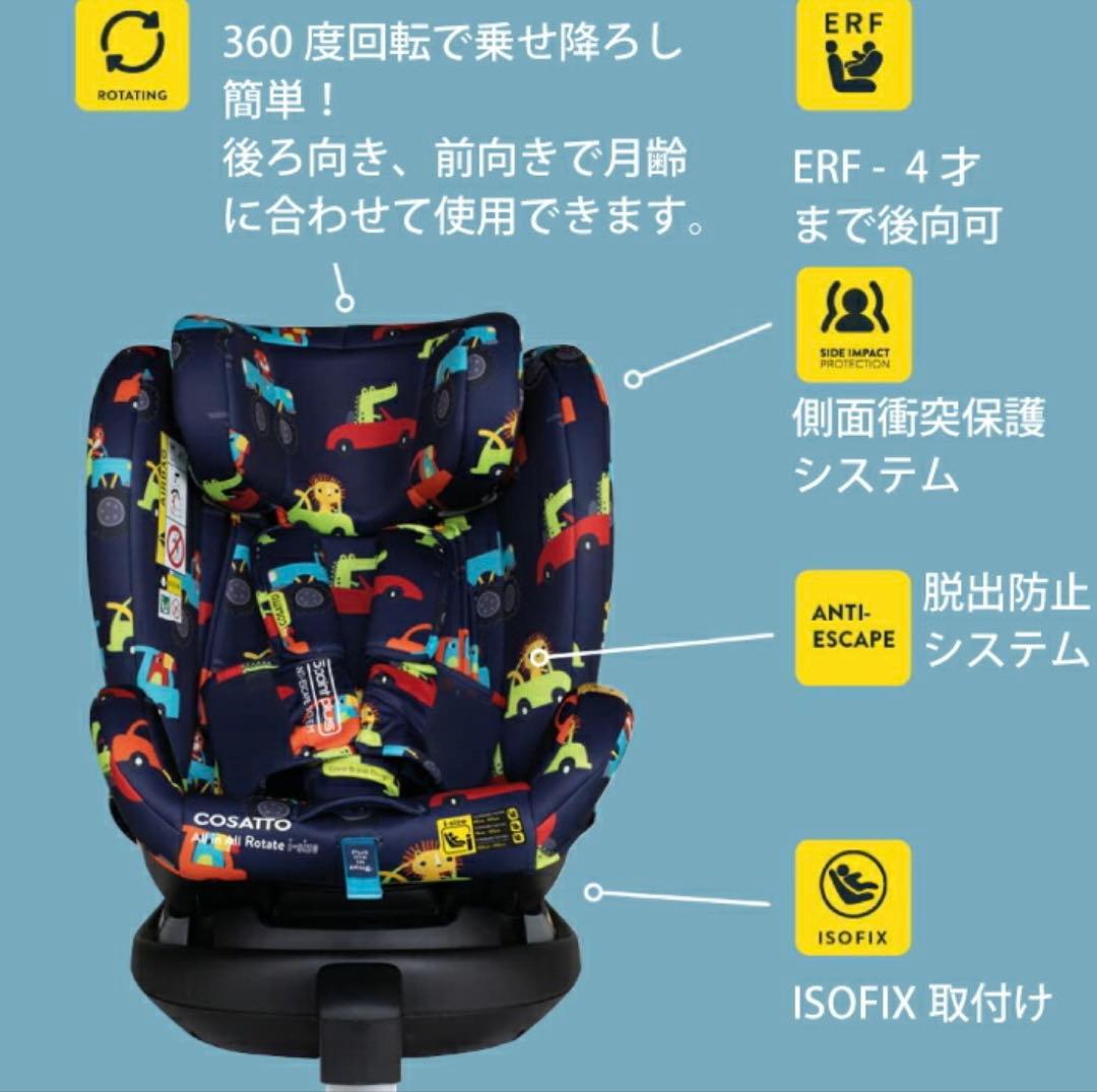 【美品】COSATTO All in All 360 Rotate i-Size