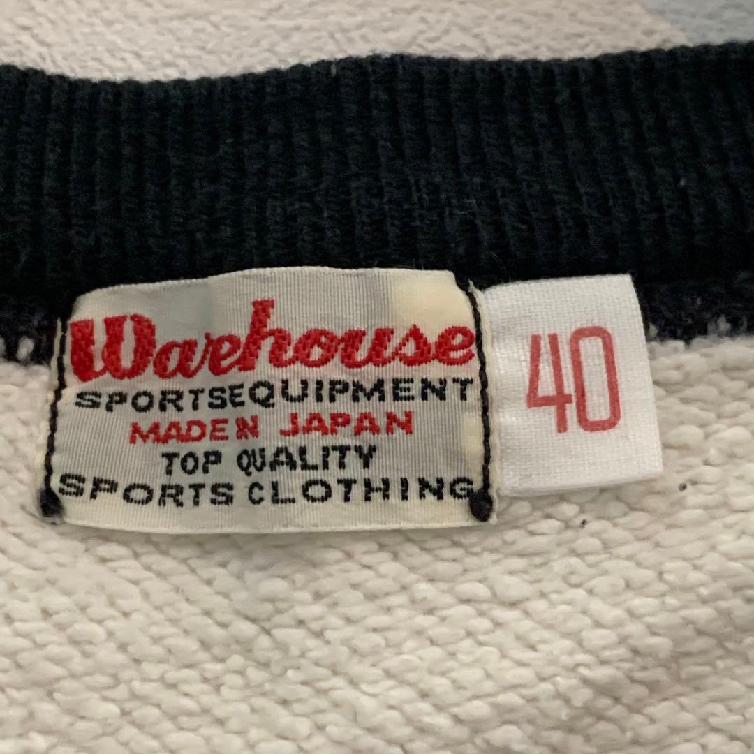 レア希少⭐︎WAREHOUSE ウエアハウス　雪柄フルジップスウェット　黒　40