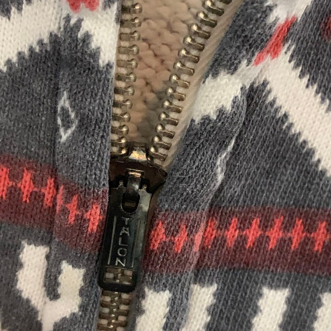 レア希少⭐︎WAREHOUSE ウエアハウス　雪柄フルジップスウェット　黒　40