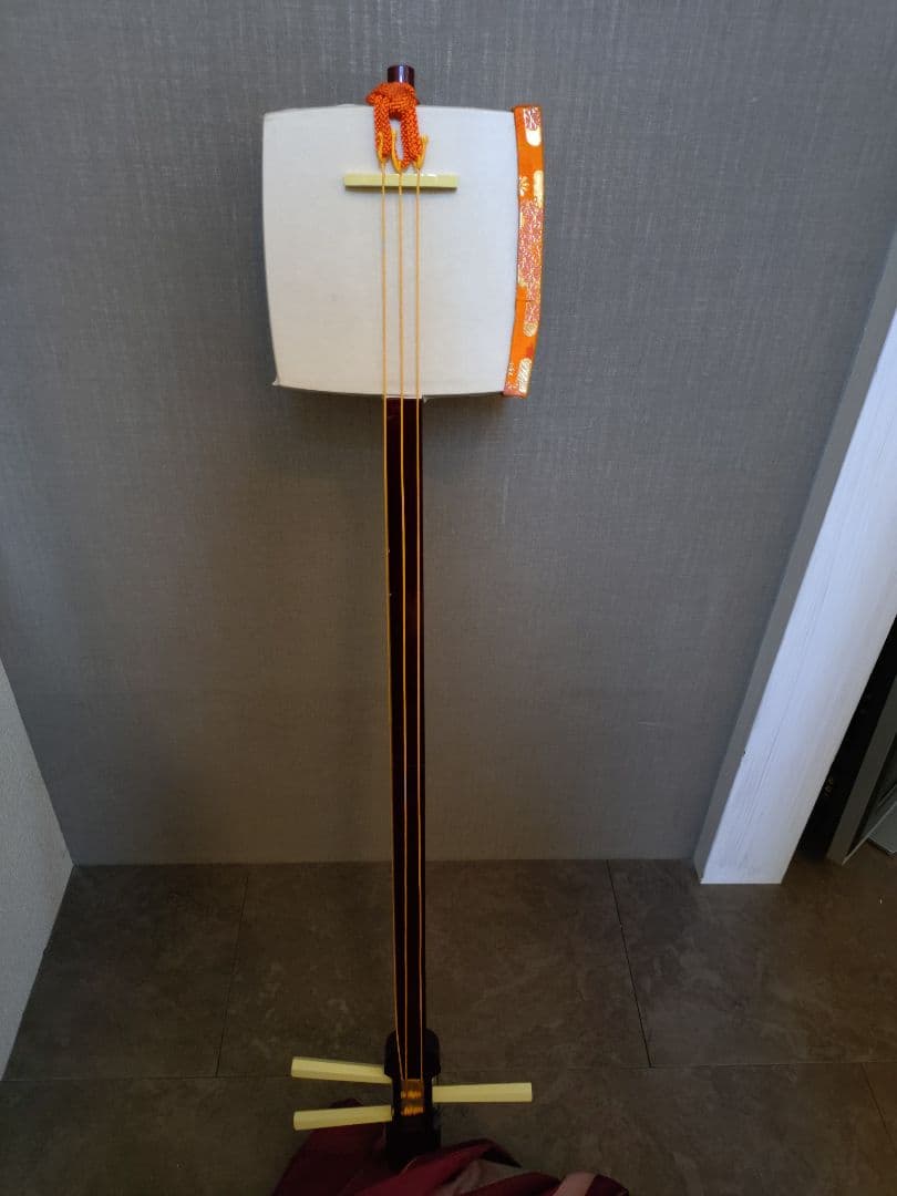 三味線 踊り用 小道具 日本舞踊 藤間流 便利な手作りカバー付