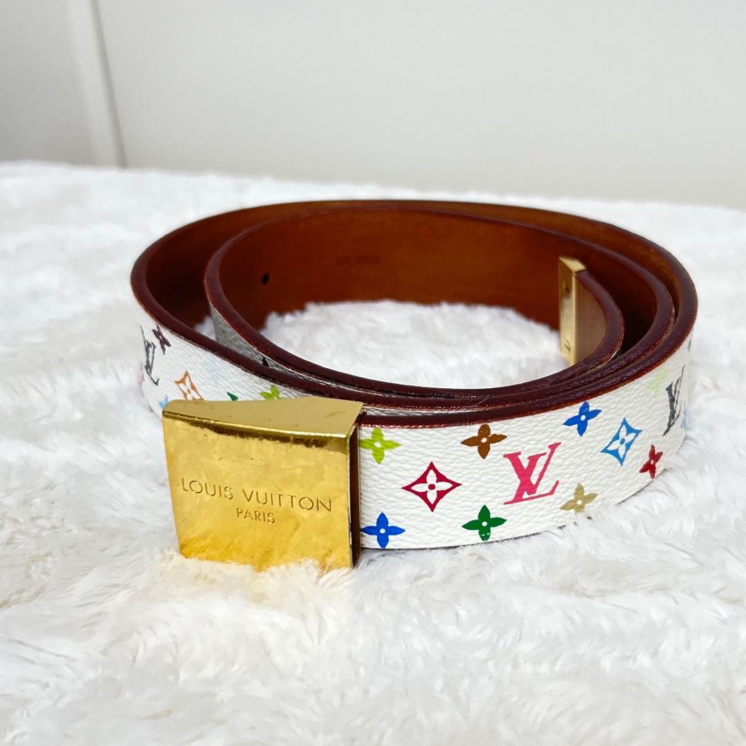 Louis Vuitton サンチュールキャレ ブロンモノグラム マルチカラー