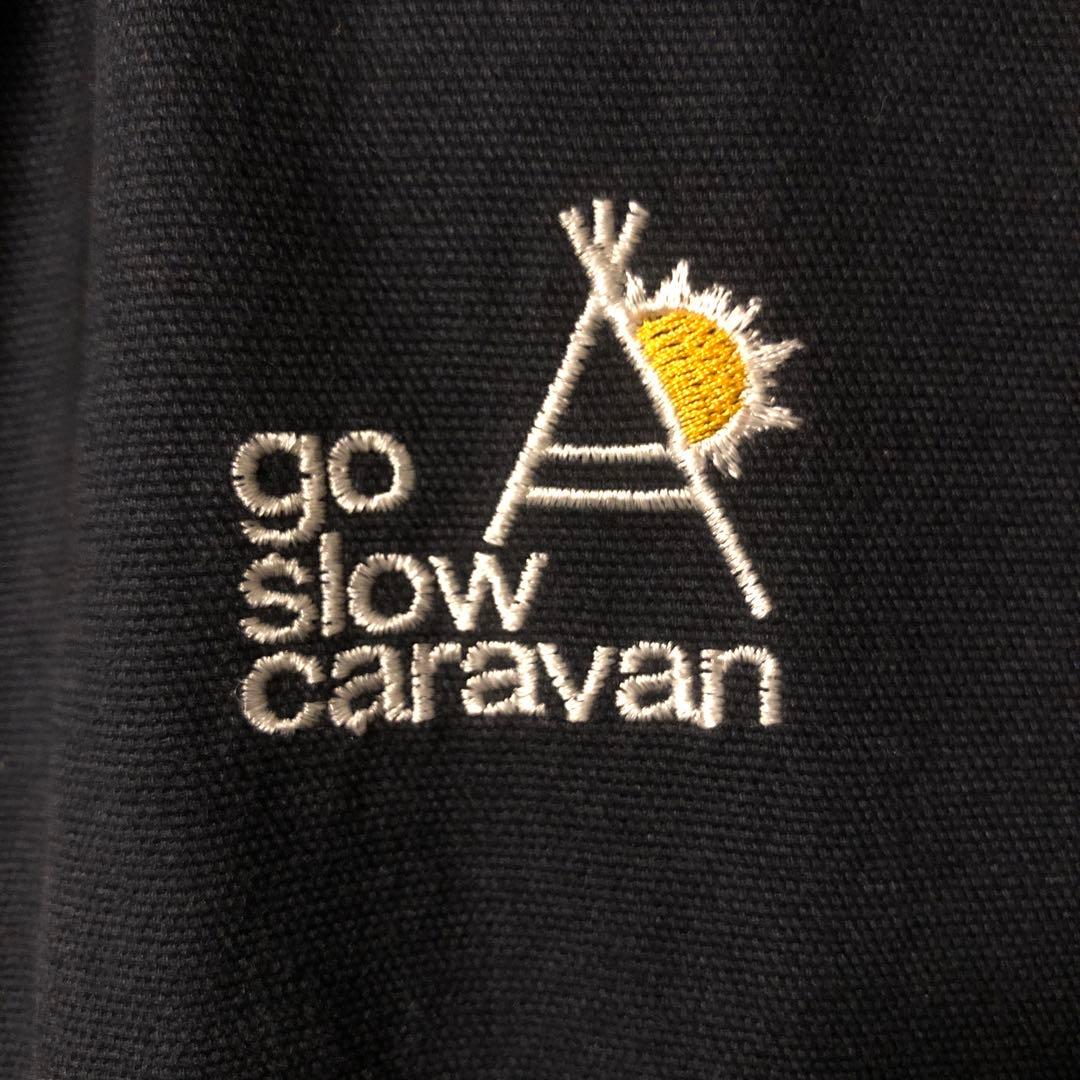 GO SLOWCARAVANゴースローキャラバンパネル刺繍モッズコートネイビー2