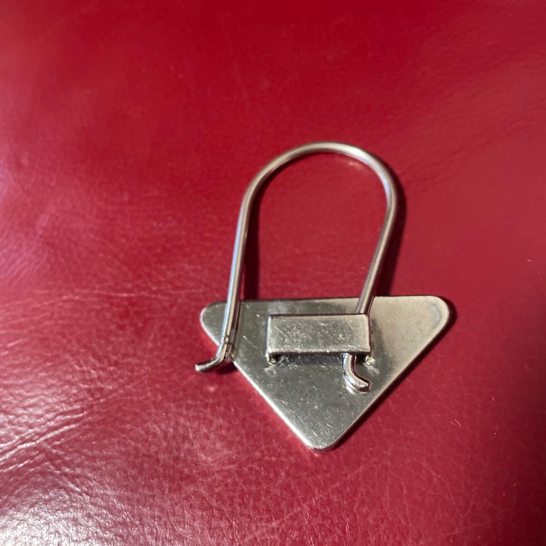 PRADA プラダ 三角ロゴ キーリング 黒 付属品完備