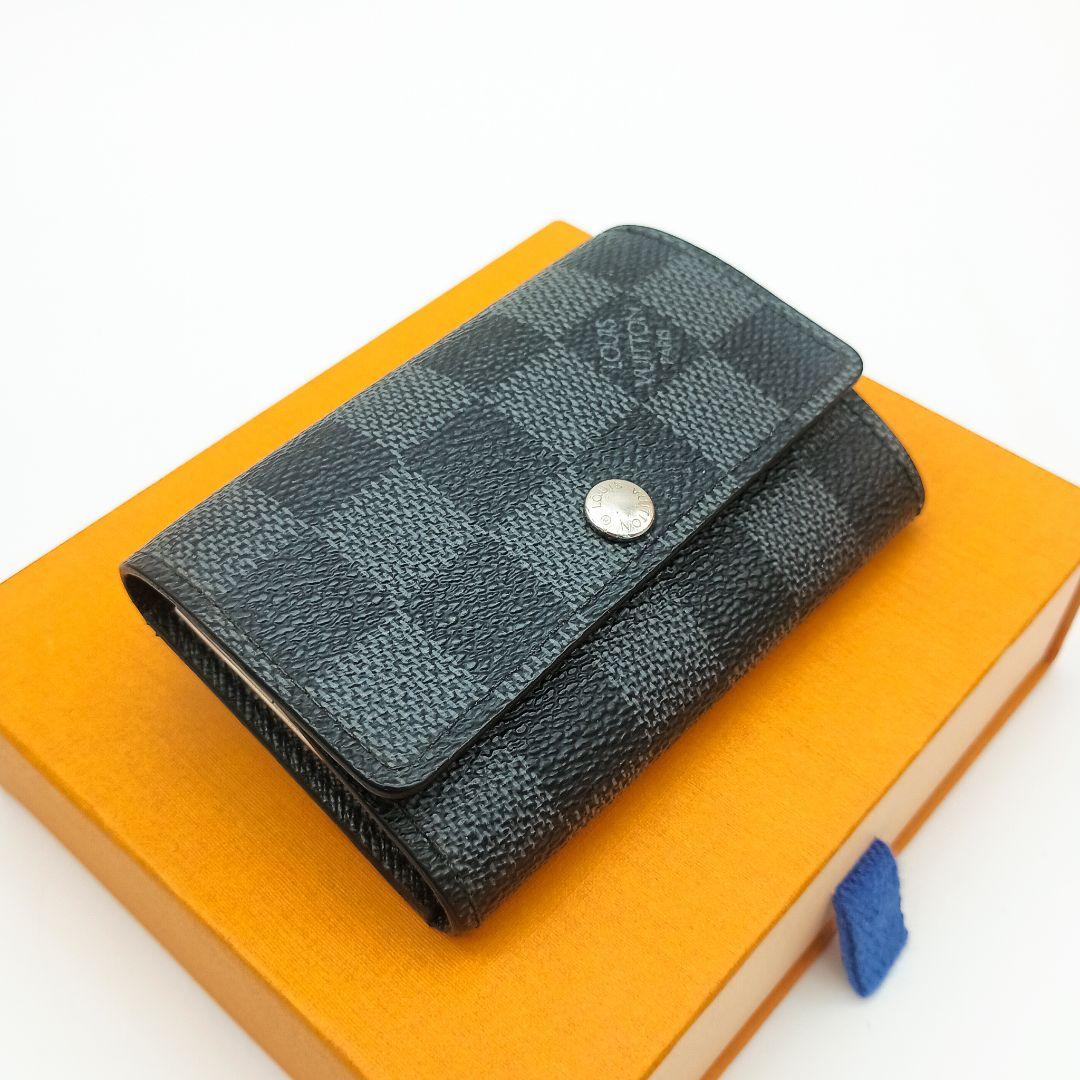 【美品S】ルイヴィトン　ミュルティクレ6連　ダミエグラフィット　キーケース