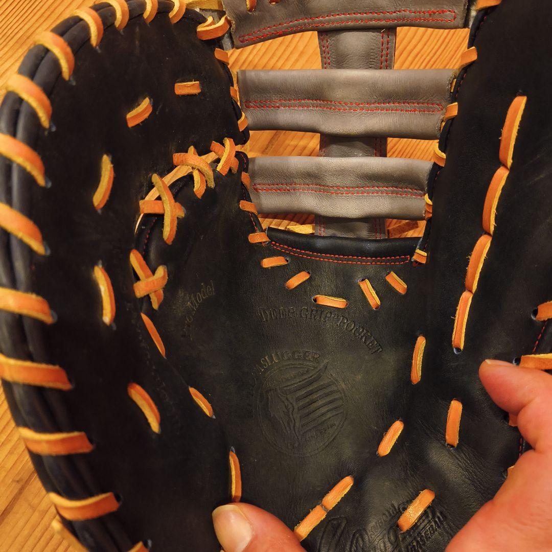 久保田Slugger 軟式ファーストミット ネイビー/グレー