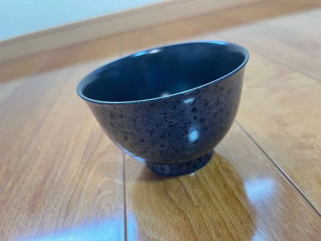 【希少・新品未使用】津軽塗 お椀 箱付き ロイヤルブルー 変わり塗り