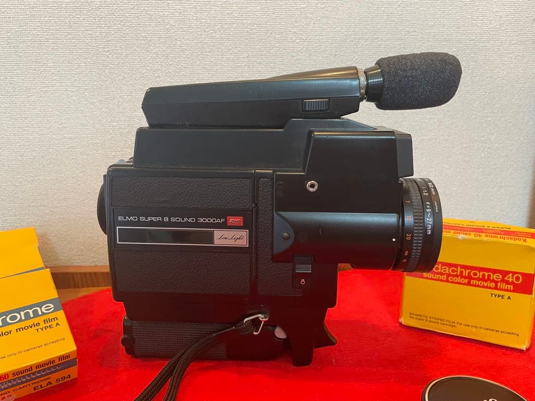 ELMO SUPER 8 SOUND 3000AF 本体 フィルム4本付き